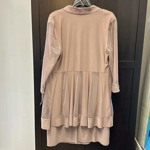 R&M Richards Taupe Dress & Jacket Size 12 NWT - Picture 6 of 7